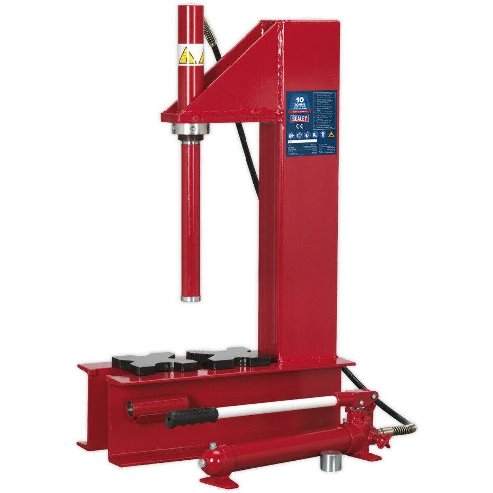 10 Tonne Hydraulic Bench Press - C-Frame Design - Detachable Pump & Ram