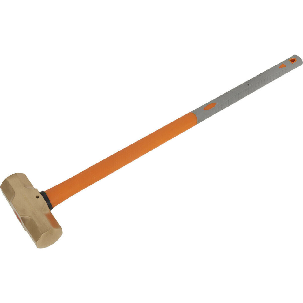 11Lb Sledge Hammer - Non-Sparking - Fibre Glass Shaft - Shock Absorbing Grip 5056524291733