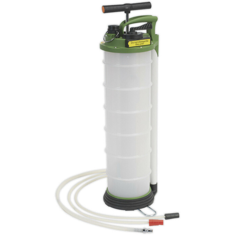 Loops 6L Oil & Fluid Extractor - Manual Vacuum Pump - Controlled Discharge Function
