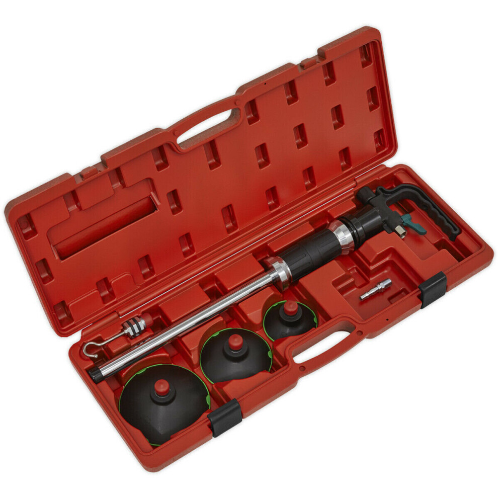 Air Suction Panel Dent Puller - Slide Hammer - 75Mm 100Mm & 125Mm Suction Pads 5056524298893