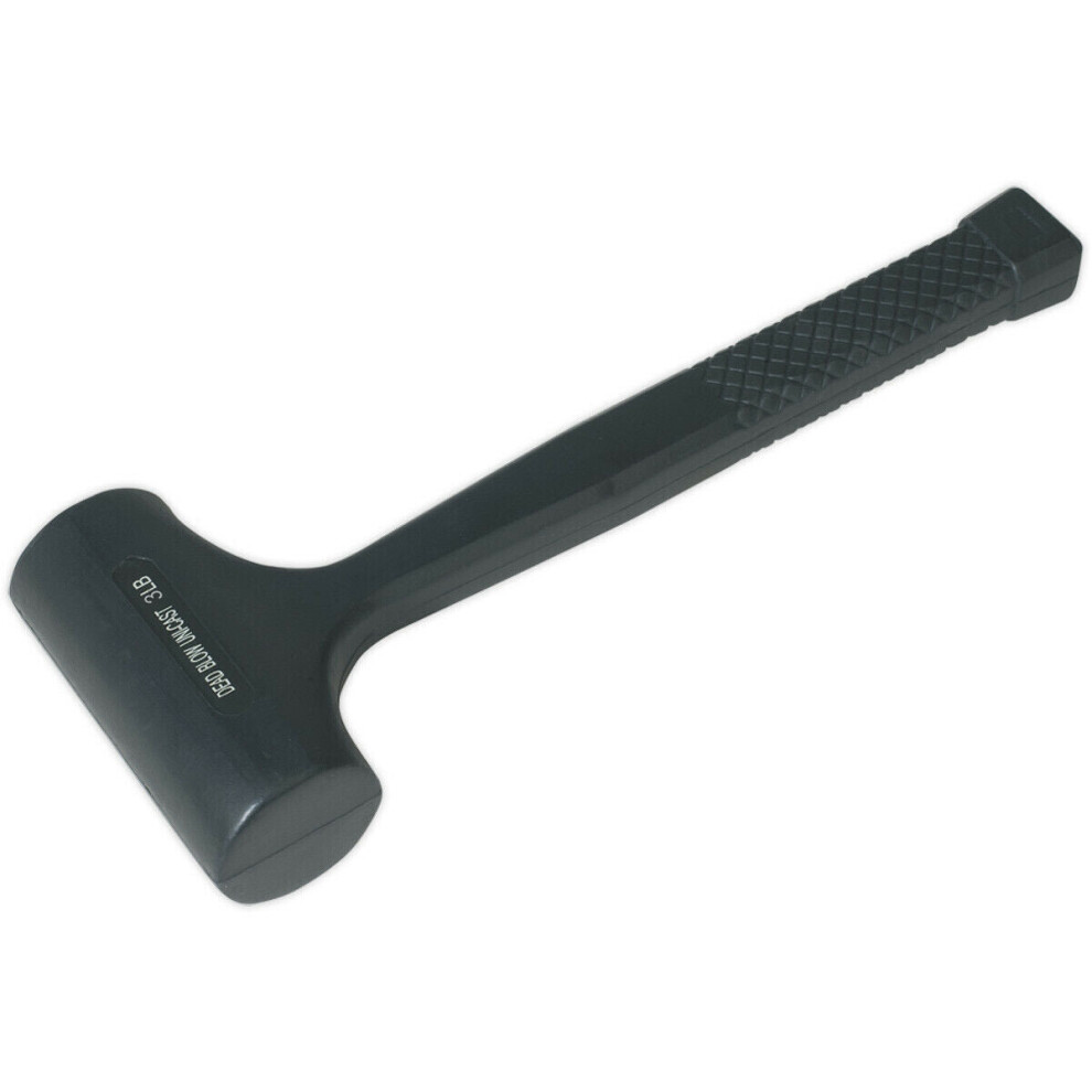 3lb Dead Blow Hammer - Shot Loaded Rubber Head Mallet - 1.36kg Anti-Rebound