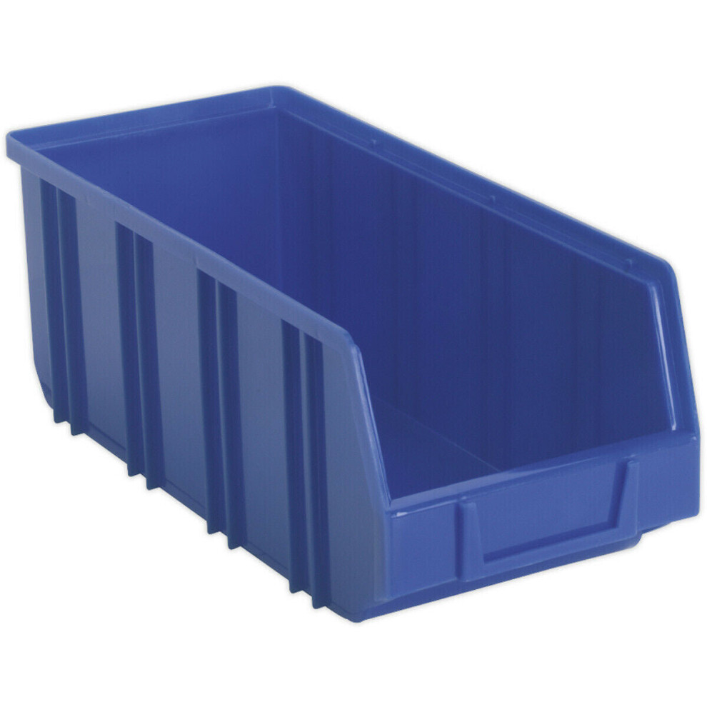 16 PACK Blue 145 x 335 x 125mm Plastic Storage Bin - Warehouse Part Picking Tray