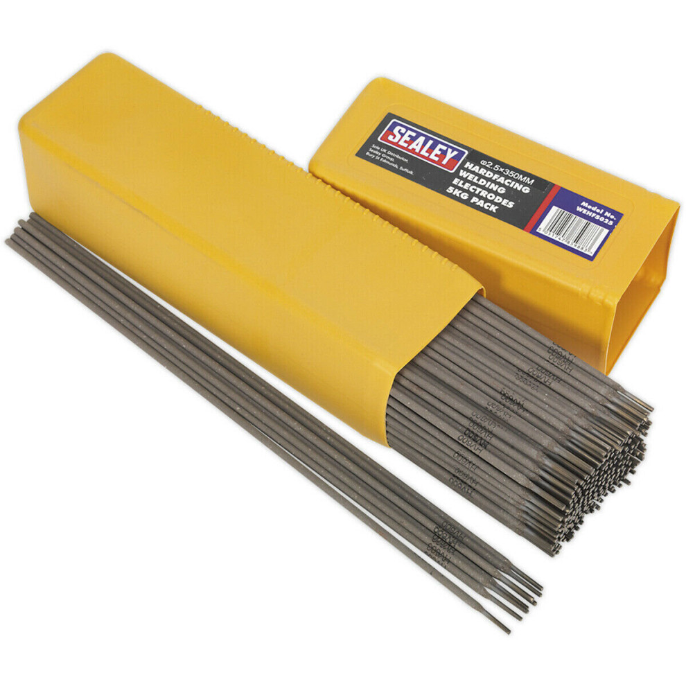 5Kg Pack - Hardfacing Welding Electrodes - 2.5 X 300Mm - 90A Current Arc Rods 5056581948083
