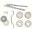 Loops Back To Back Pull Handle Fixing Pack Set 19mm Diameter Satin Stainless Steel 2