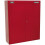 Loops 750 x 225 x 890 Wall Mounted 2 Drawer Tool Cabinet - RED - Lockable Storage Unit 3