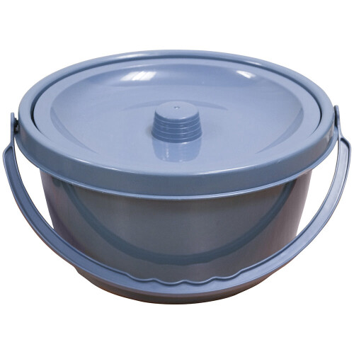 Grey Replacement Commode Bucket and Lid for ve00226 Folding Commode 2
