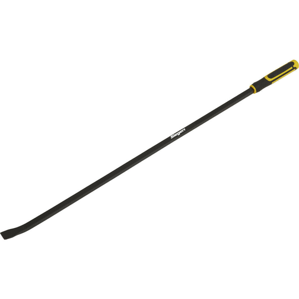 1220Mm Heavy Duty 25Ã Pry Bar With Hammer Cap - Hardened Steel Shaft - Soft Grip 5056581902405