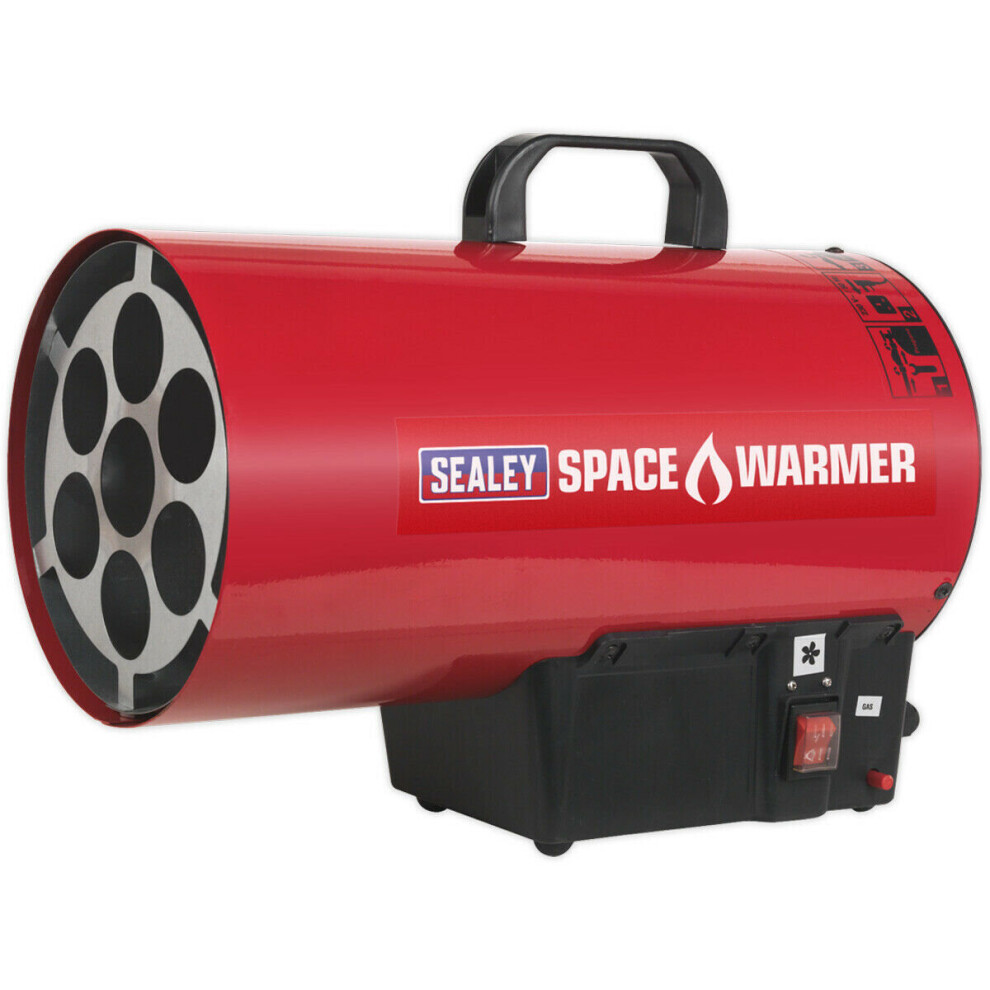 Loops Space Warmer Propane Heater - 54500 Btu/Hr - Gas Regulator & Hose - 230V