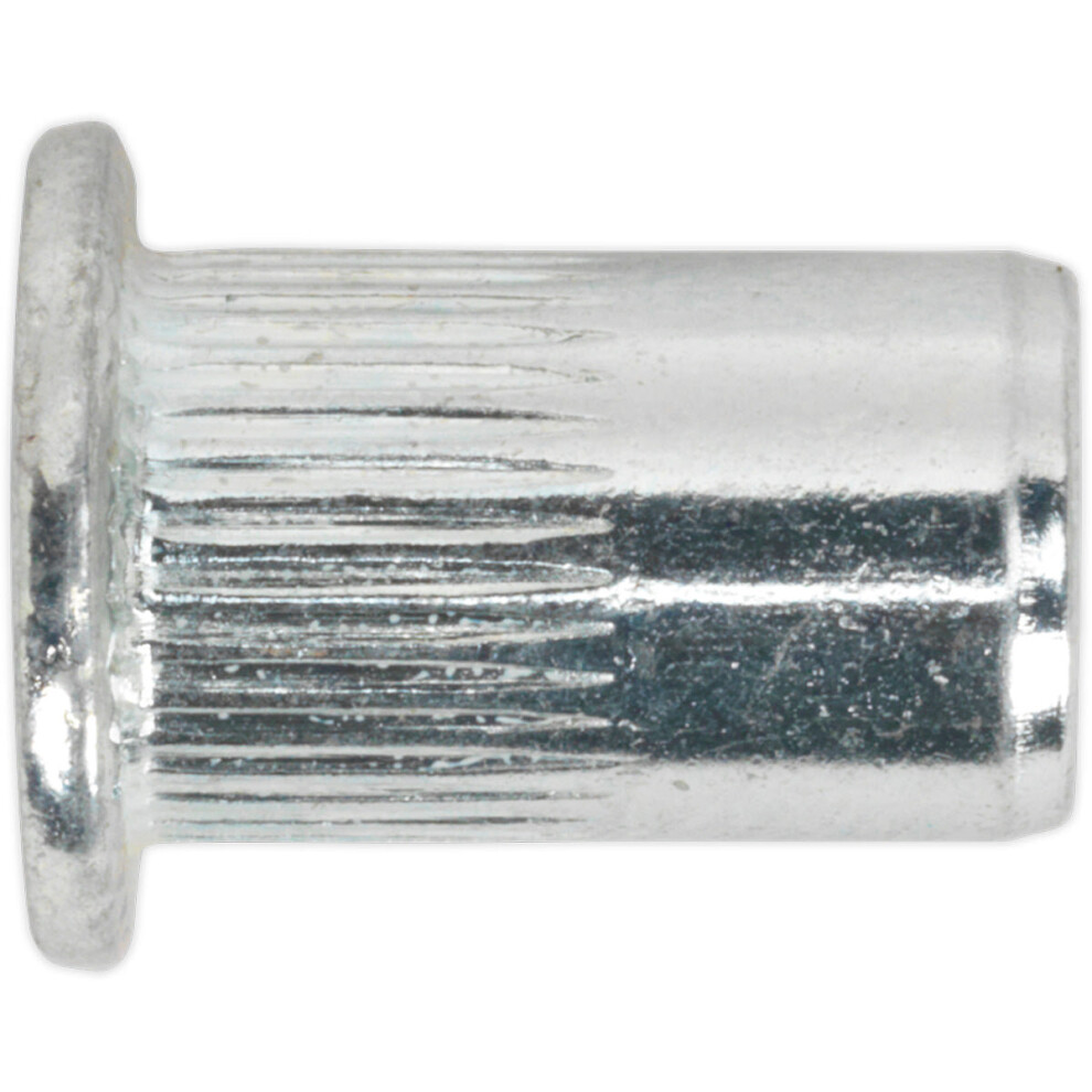 50 Pack M5 X 0.8Mm Splined Threaded Insert Rivet Nuts - Standard Flange Head 5056581934772