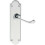 Loops Door Handle & Latch Pack Chrome Victorian Scroll Lever Backplate 205 x 49mm 3