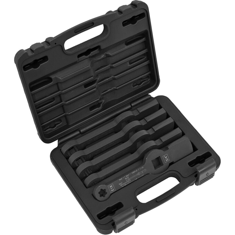 5 Piece Brake Caliper Slogging Wrench Set - 3/4" Sq Drive - TRX-Star - Bi-Hex
