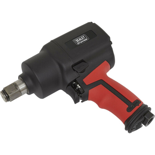 Loops Compact Air Impact Wrench - 3/4 Inch Sq Drive - Twin Hammer - 3-Speed Selector