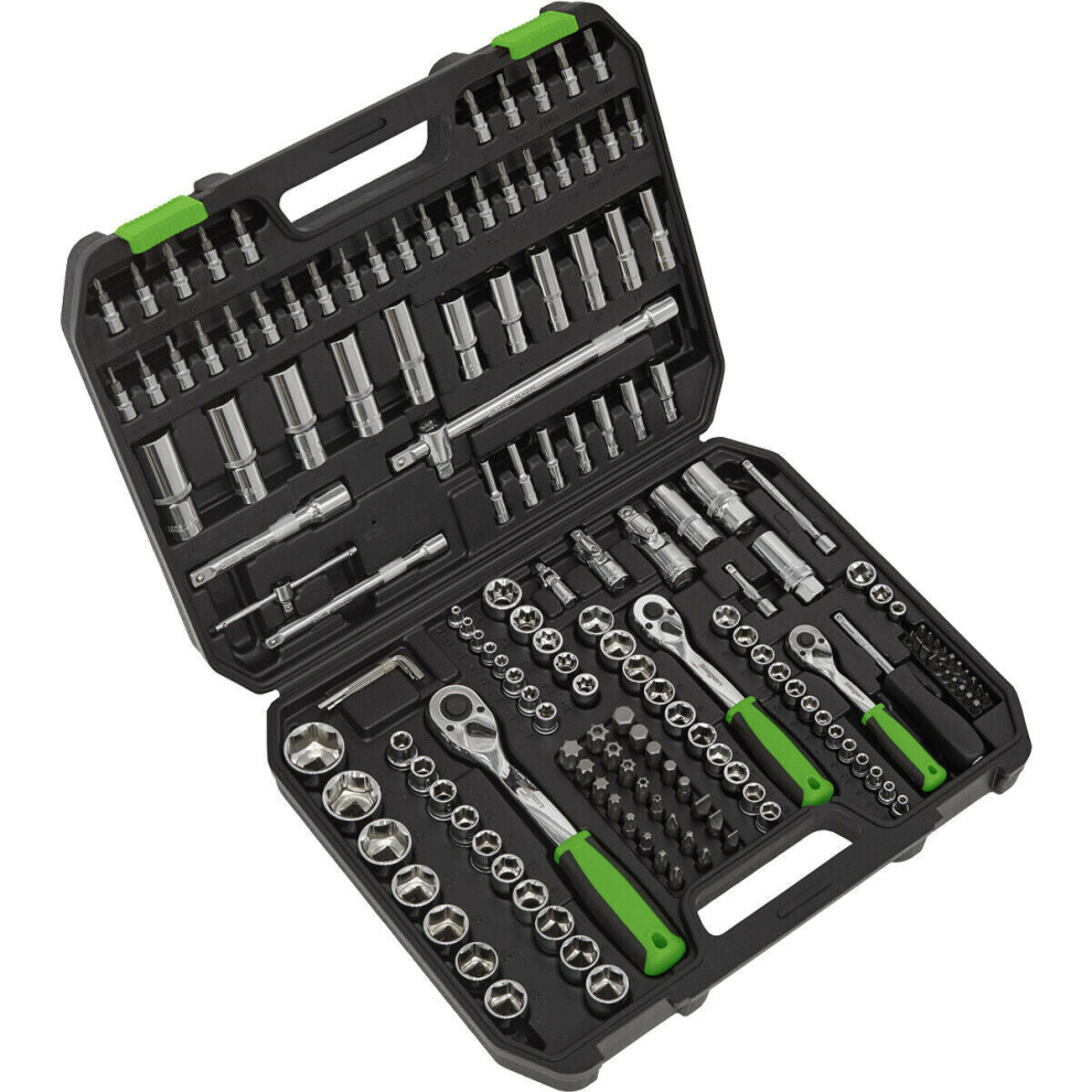171pc PREMIUM Socket / Bit & Ratchet Handle Set - 1/4" 3/8" 1/2" Drive 6 Point
