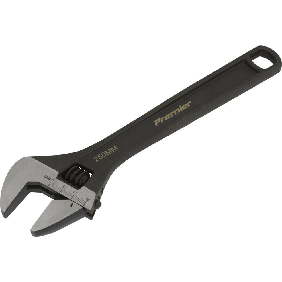 Loops 250Mm Adjustable Drop Forged Steel Wrench - 27Mm Offset Jaws Metric Calibration