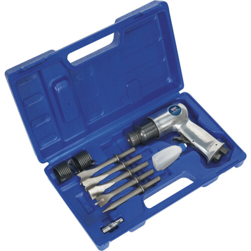 Loops Medium Stroke Air Hammer & Chisel Kit - 1/4" BSP - 32mm Stroke - Storage Case