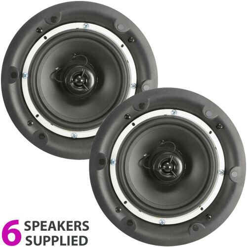 Loops Active Bluetooth 6x Ceiling Speaker Kit 50W Wireless HiFi Audio Streaming System 2
