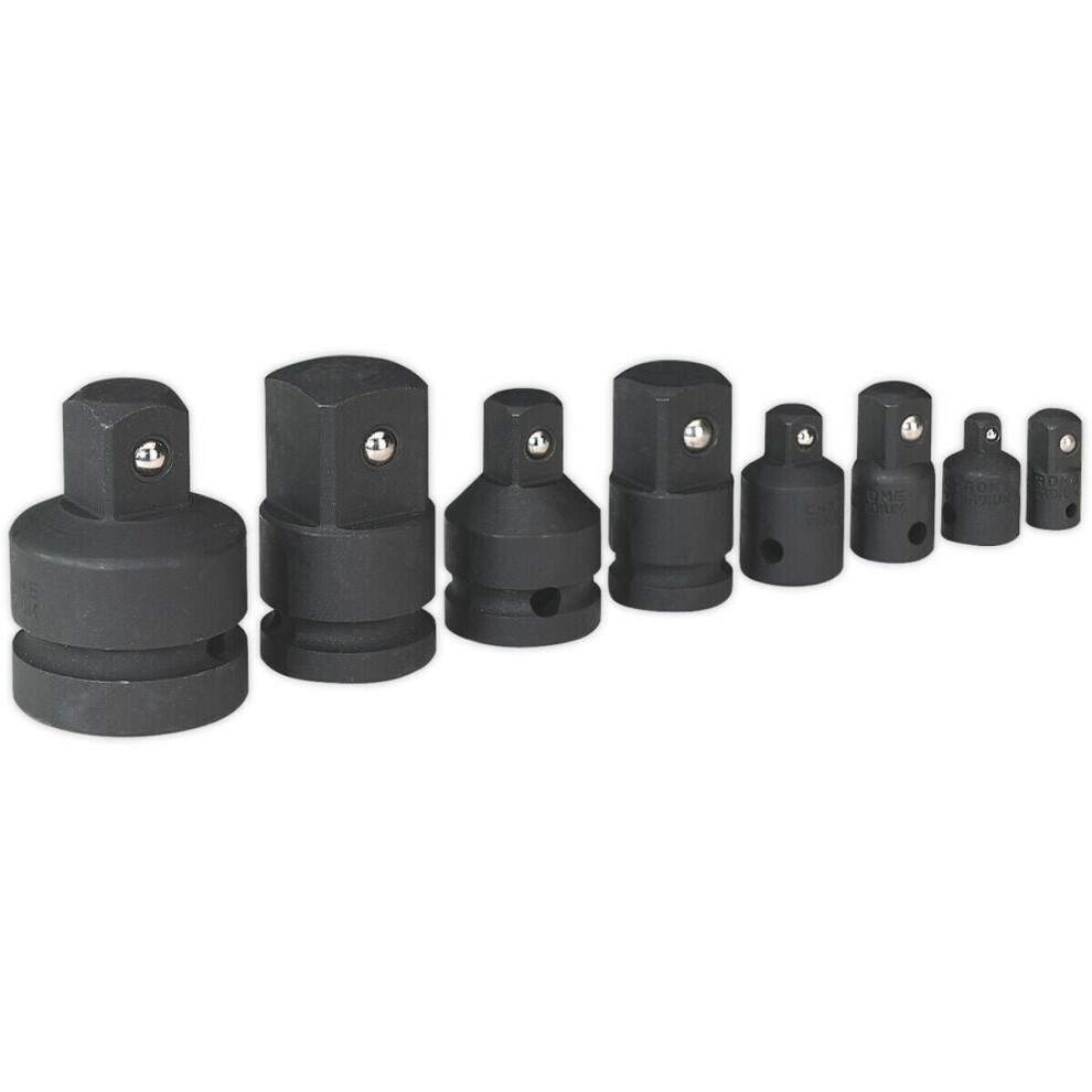 Loops 8 Piece Impact Socket Adaptor Set - Drop Forged Steel - Corrosion Resistant