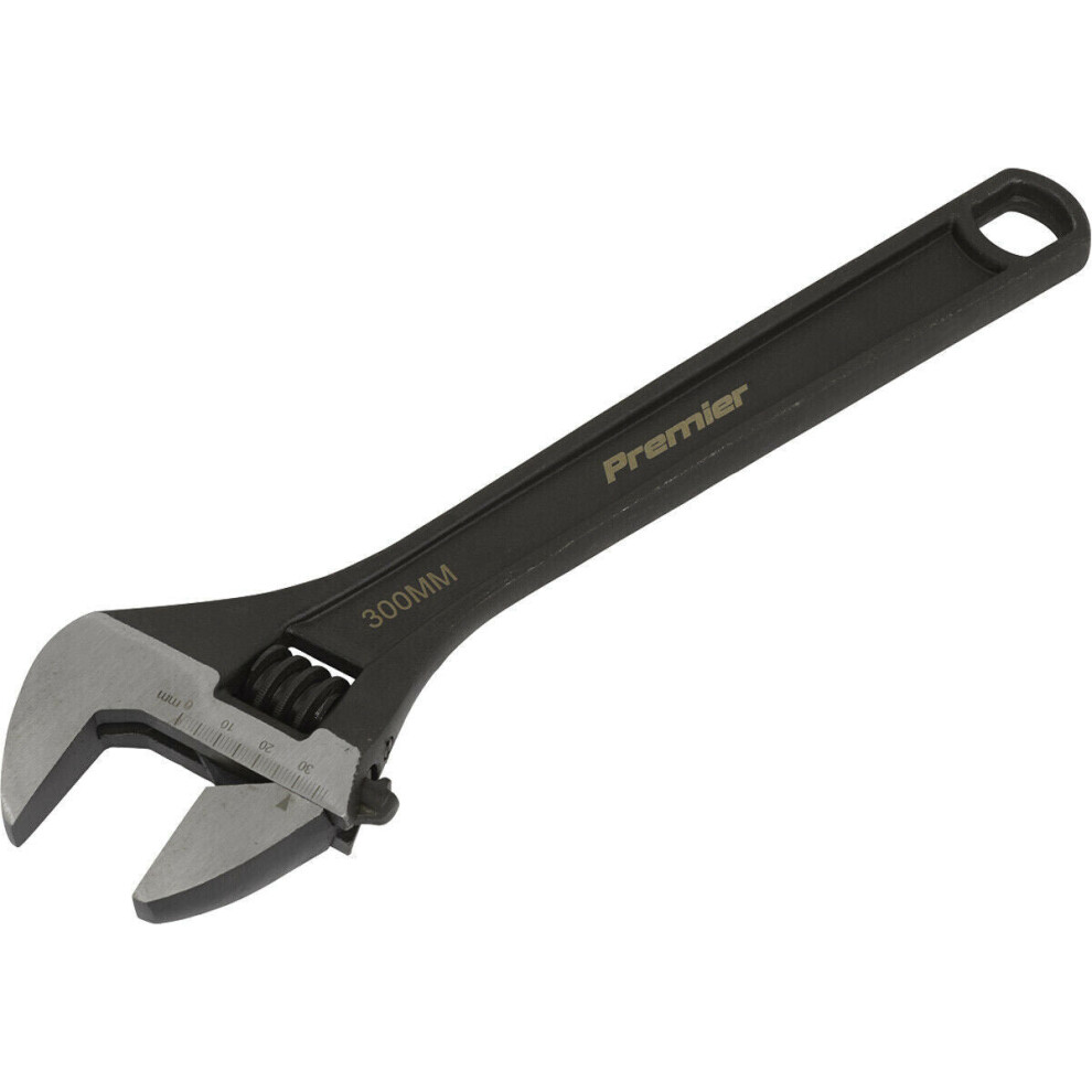 Loops 300Mm Adjustable Drop Forged Steel Wrench - 34Mm Offset Jaws Metric Calibration