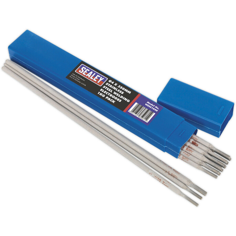 1kg PACK - Stainless Steel Welding Electrodes - 4 x 350mm - 135A Currents