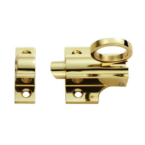 Loops Sprung Fanlight Window Catch 33mm Fixing Centres Polished Brass Loft Window 1