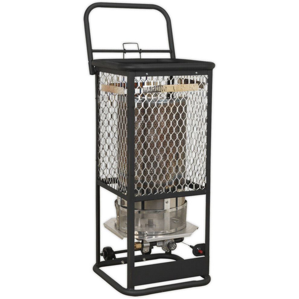 Industrial Propane Heater - 125000 Btu/Hr Space Warmer - Heavy Duty Frame