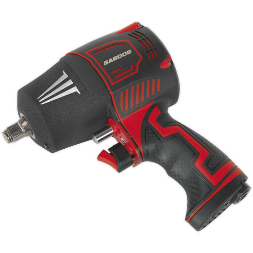 Loops Heavy Duty Composite Air Impact Wrench - 1/2 Inch Sq Drive - Twin Hammer