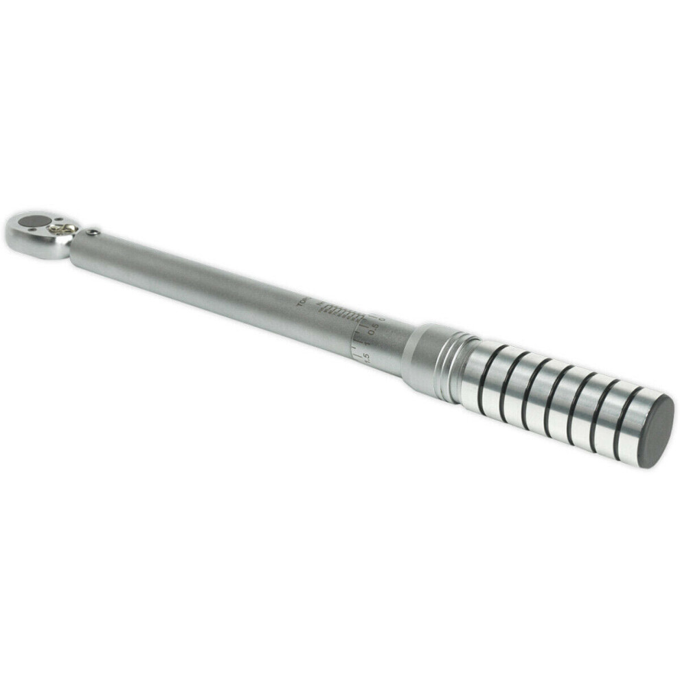 Micrometer Style Torque Wrench - 3/8" Sq Drive - Flip Reverse - 20 to 100 Nm