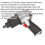 Loops Heavy Duty Air Impact Wrench - 1/2 Inch Sq Drive - Twin Hammer - Speed Selector 2