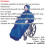 Loops Fleece Lined Wheelchair Mac with Sleeves - Waterproof Fabric - Machine Washable 2
