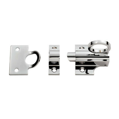 Loops Sprung Fanlight Window Catch 33mm Fixing Centres Polished Chrome Loft Window 1