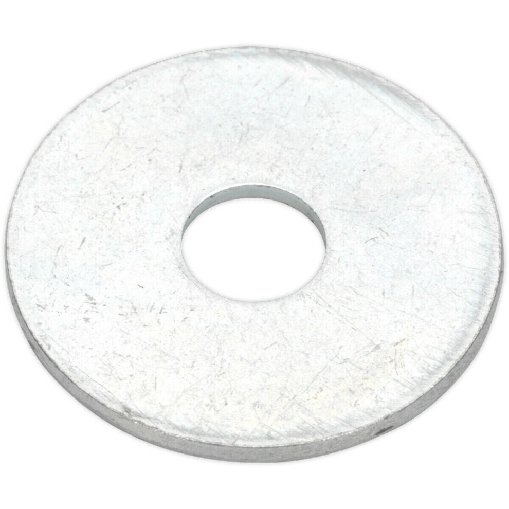 50 Pack - Zinc Plated Repair Washer - M8 X 50Mm - Metric - Metal Spacer 5056581901064