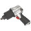 Loops Heavy Duty Air Impact Wrench - 1/2 Inch Sq Drive - Twin Hammer - Speed Selector 1