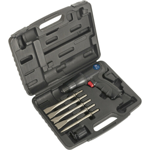 Loops Composite Air Hammer Kit - Long Stroke - 5 Steel Chisels - Storage Case