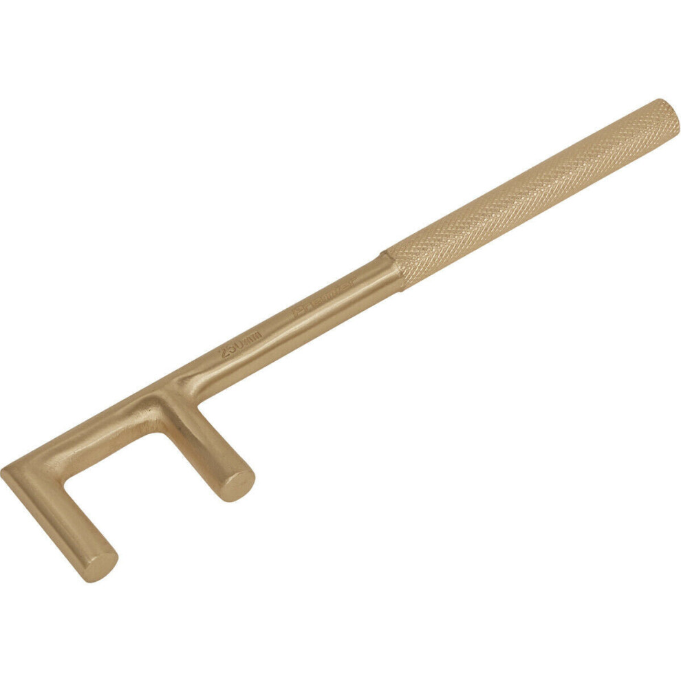 35 x 250mm Non-Sparking Valve Handle - Precision Cast - Beryllium Copper