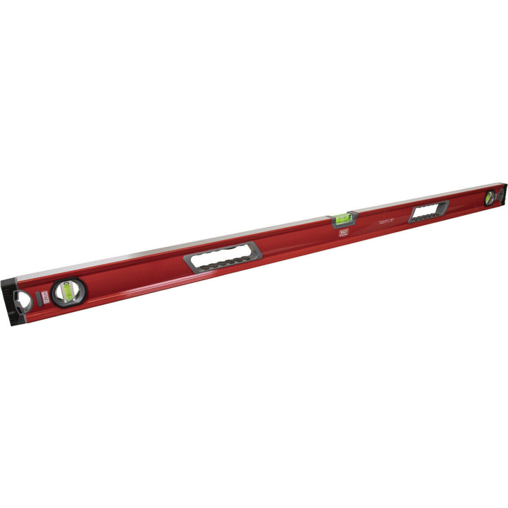 1200mm 3 Chamber Spirit Level - Precision Milled - PREMIUM Grip Handle Cut-Away