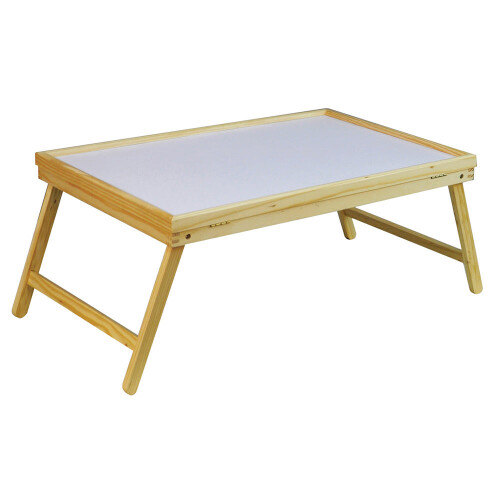 Loops Folding Wooden Bed Lap Tray - Adjustable Angle - Sturdy Legs for Added Height 1