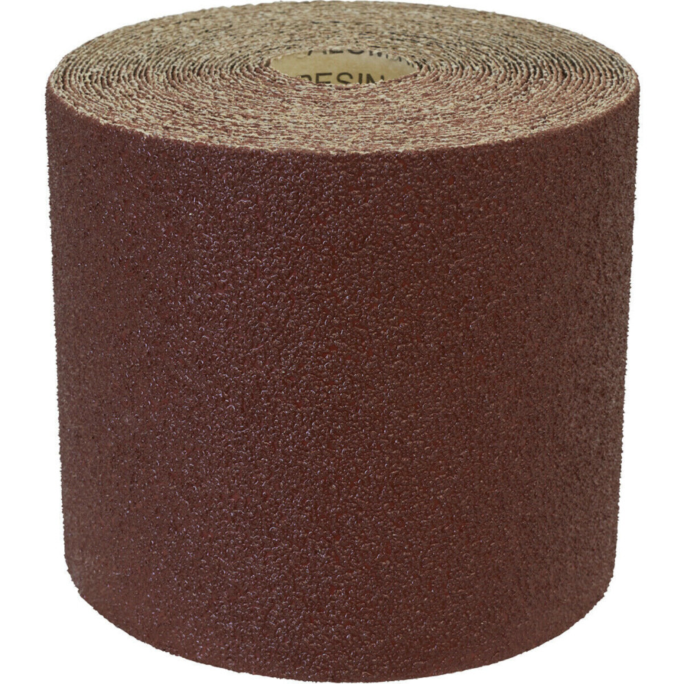 Aluminium Abrasive Production Sanding Roll - 115mm x 10m - Extra Coarse 40 Grit