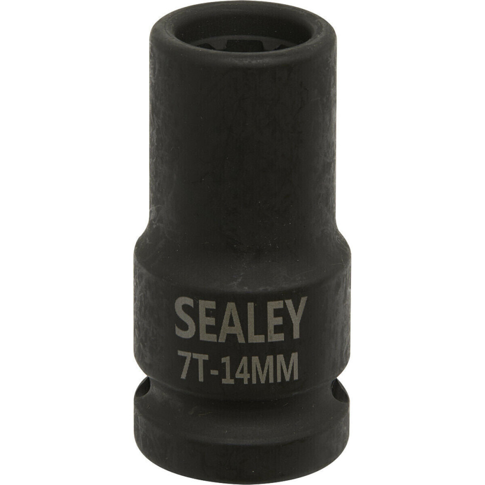 Loops 14Mm Brake Caliper Socket - 1/2" Sq Drive - 7-Point Profile - For Vag Vehicles