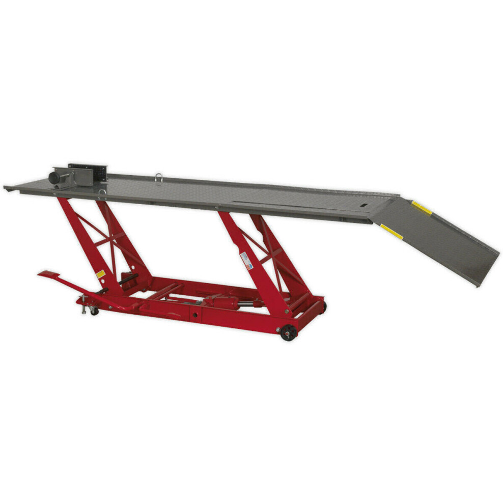 Heavy Duty Hydraulic Motorcycle Lift - 454Kg Capacity - 2 Locking Heights 5056524287651