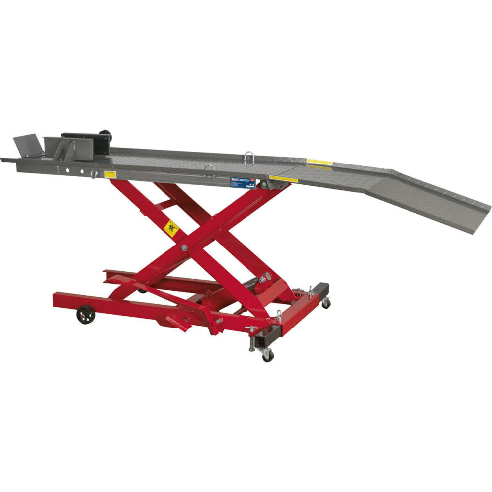 Heavy Duty Hydraulic Motorcycle Lift - 365Kg Capacity - 3 Locking Heights 5056524287644