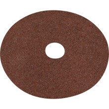 25 PACK 125mm Fibre Backed Sanding Discs - 24 Grit Aluminium Oxide Round Sheet