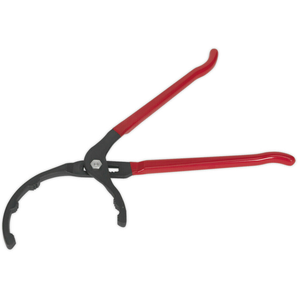 Large Oil Filter Pliers - 95mm to 178mm Serrated Jaws - Commercial Vehicle