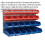 Loops 24 Assorted Red & Blue Plastic Storage Bin & Wall Panel Warehouse Picking Trays 2