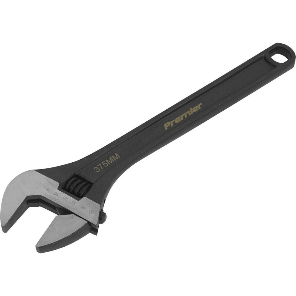 375Mm Adjustable Drop Forged Steel Wrench - 41Mm Offset Jaws Metric Calibration 5056524255339