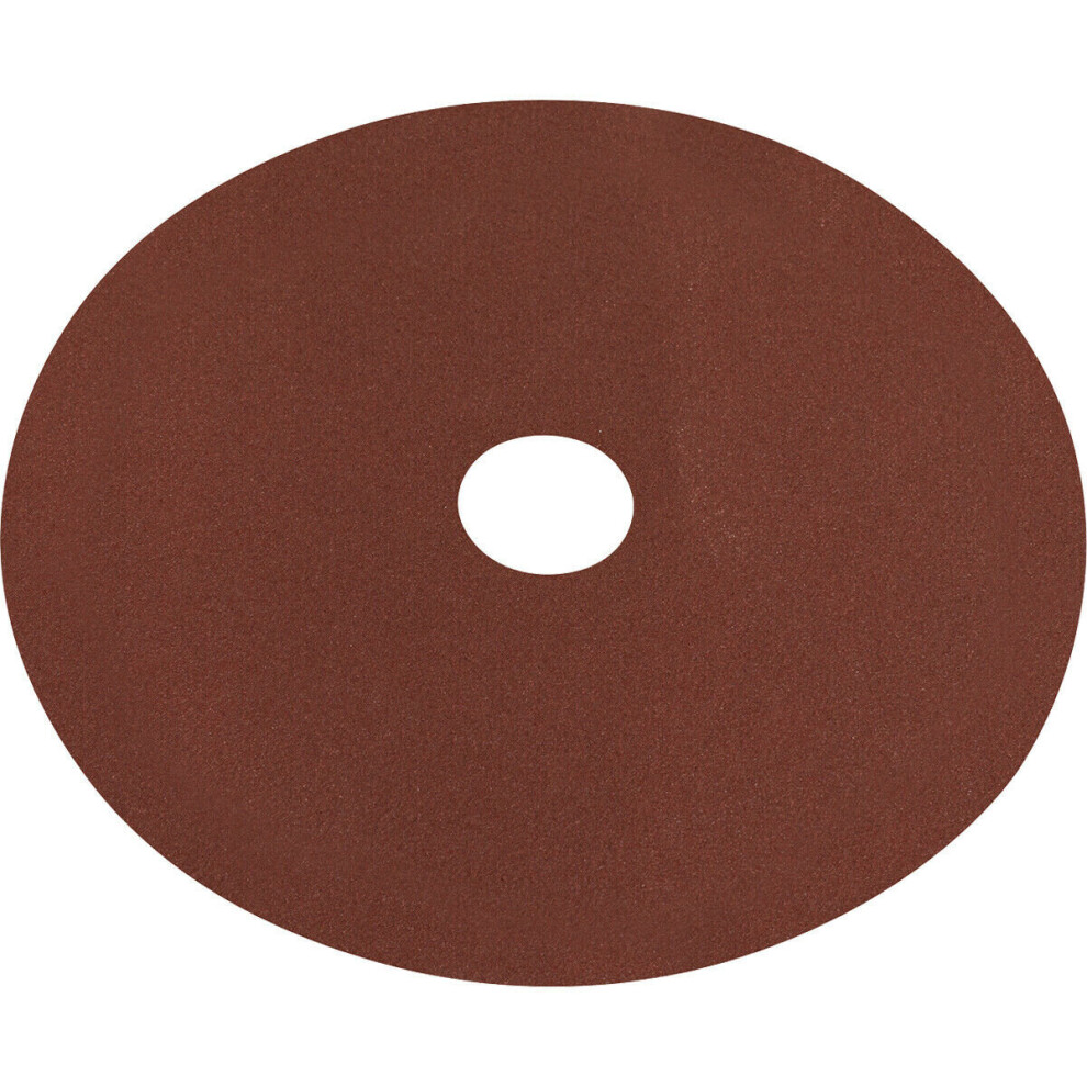 Loops 25 Pack 100Mm Fibre Backed Sanding Discs - 80 Grit Aluminium Oxide Round Sheet
