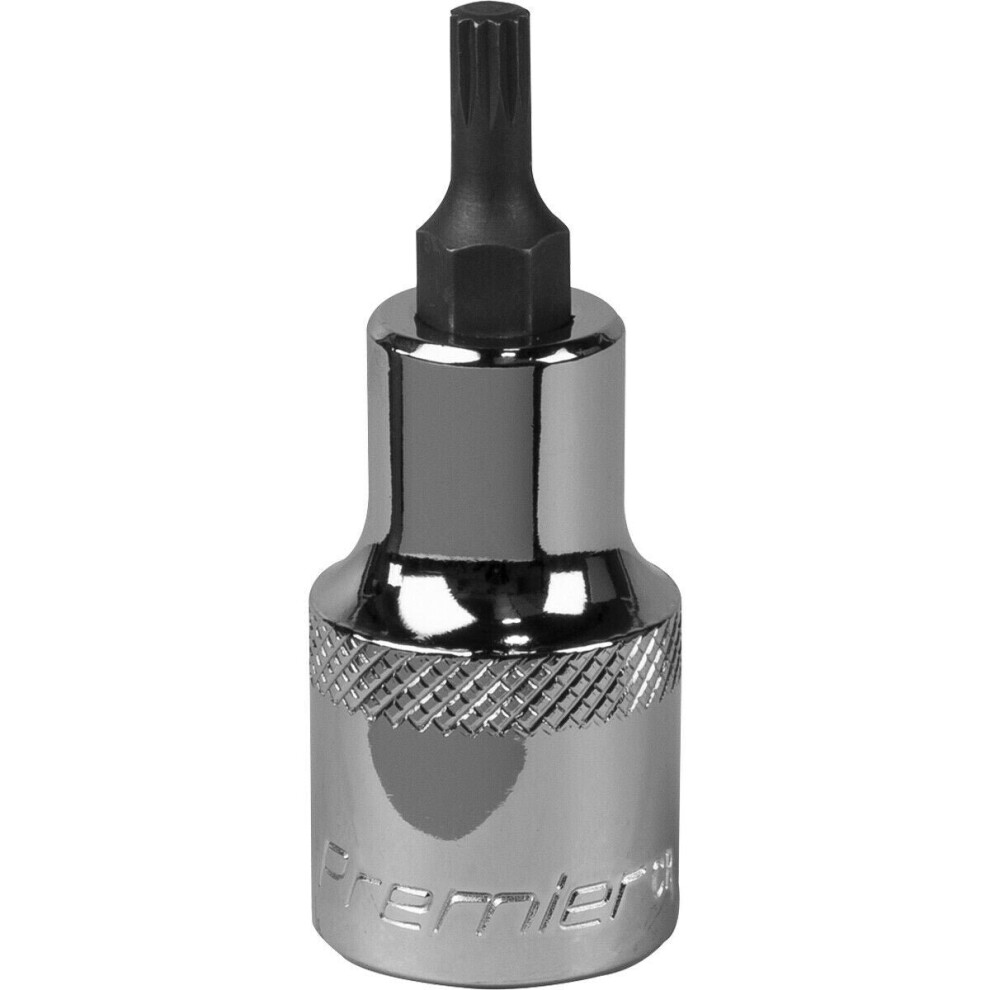 Loops M5 Forged Spline Socket Bit - 1/2" Square Drive - Chrome Vanadium Wrench Socket