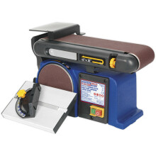 Portable Table Mounted Disc / Belt Sander - 370W 230V - 915 x 100mm & 150mm