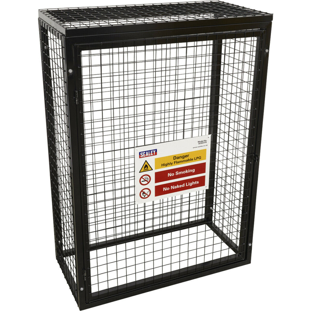 Gas Cylinder Storage Cage - 3x 19KG Cylinders - Outdoor Butane / Propane Safety