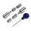 Loops Sash Window Stop Lock Set with Key 25 x 16mm Window Restrictor Chrome 2