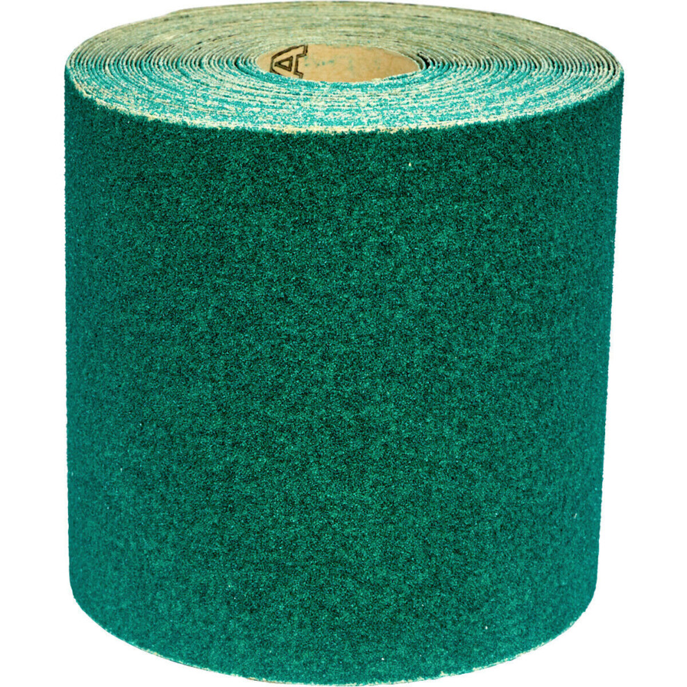 Aluminium Abrasive Production Sanding Roll - 115mm x 10m - Coarse 60 Grit Paper